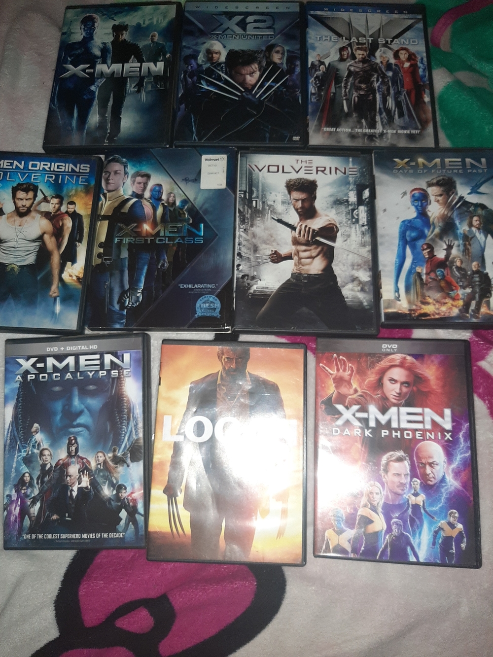 X-Men & Wolverine DVD Movie Lot - Assorted Covers